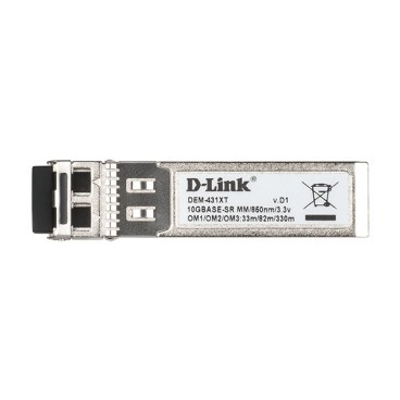 D-Link DEM-431XT module émetteur-récepteur de réseau Fibre optique 10000 Mbit s SFP+ 850 nm