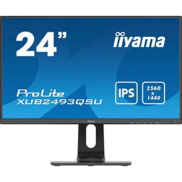 iiyama ProLite XUB2493QSU-B1 écran plat de PC 60,5 cm (23.8") 2560 x 1440 pixels Wide Quad HD LED Noir