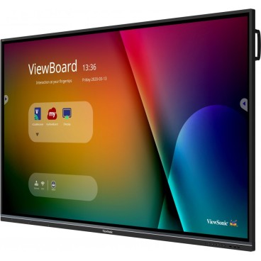 Viewsonic IFP8650-3 tableau blanc interactif et accessoire 2,18 m (86") 3840 x 2160 pixels Écran tactile Noir HDMI
