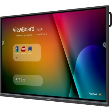 Viewsonic IFP7550-3 tableau blanc interactif et accessoire 190,5 cm (75") 3840 x 2160 pixels Écran tactile Noir HDMI