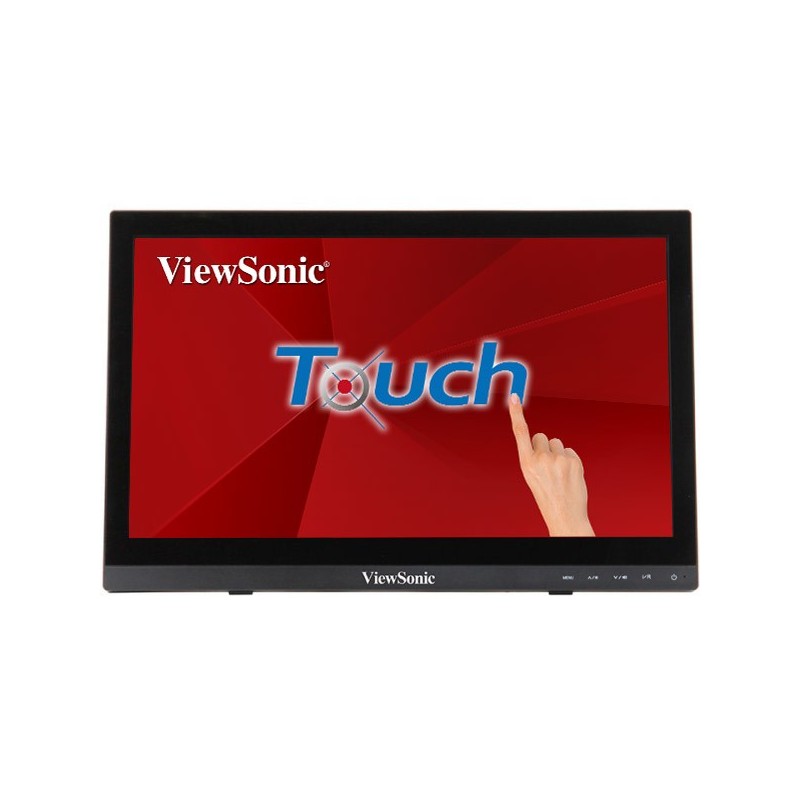 Viewsonic TD1630-3 moniteur à écran tactile 39,6 cm (15.6") 1366 x 768 pixels Plusieurs pressions Multi-utilisateur Noir