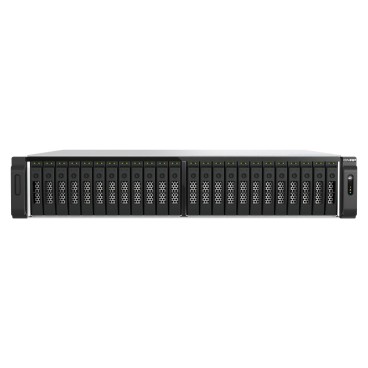 QNAP TS-H3077AFU-R5-32G serveur de stockage NAS Rack (2 U) AMD Ryzen™ 5 32 Go DDR5 0 To QuTS hero Noir, Métallique