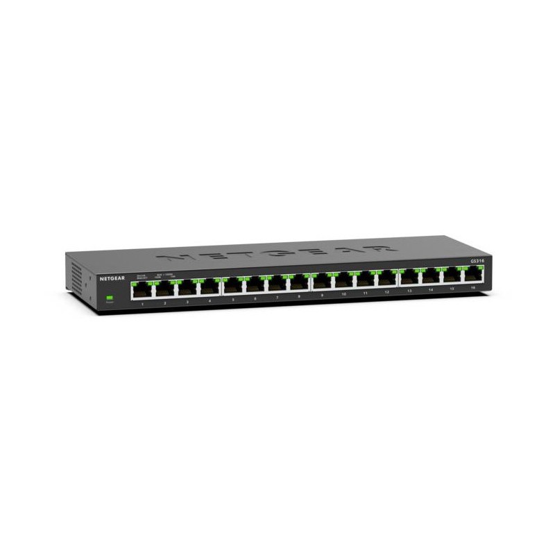 NETGEAR GS316 Non-géré L2 Gigabit Ethernet (10 100 1000) Noir