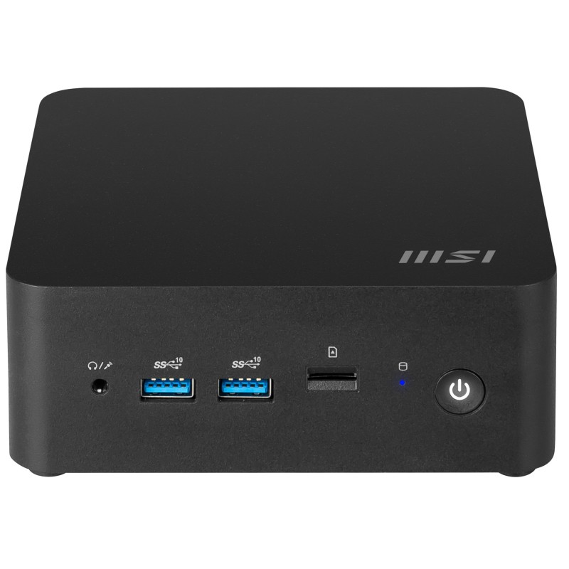 MSI Cubi NUC 13MQG-209BEU 0.84L sized PC Noir 1365U Intel SoC 3,9 GHz