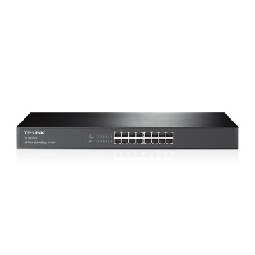 TP-Link TL-SF1016 commutateur réseau Non-géré Fast Ethernet (10 100) 1U Noir