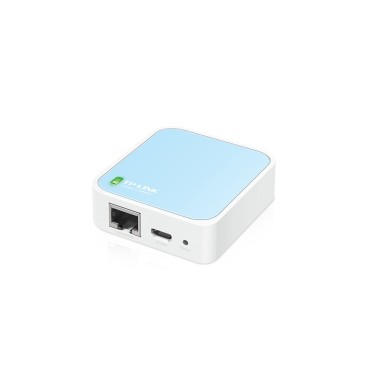 TP-Link TL-WR802N routeur sans fil Fast Ethernet Monobande (2,4 GHz) 4G Bleu, Blanc