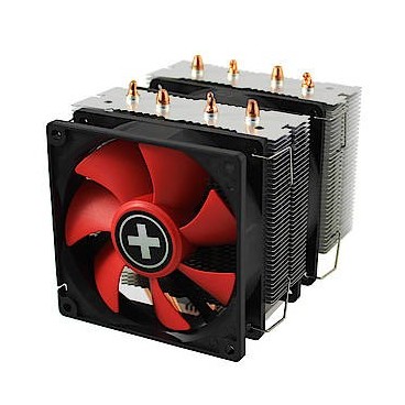 Xilence XC044 système de refroidissement d’ordinateur Processeur Refroidisseur 9,2 cm Noir, Rouge