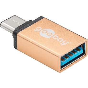 Goobay 56622 changeur de genre de câble USB-C USB-A Or
