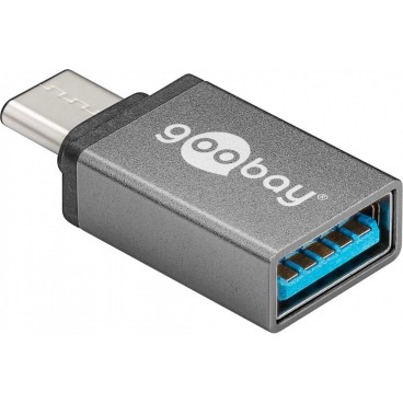 Goobay 56621 changeur de genre de câble USB-C USB 3.0 female (Type A) Gris