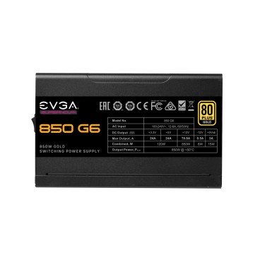 EVGA Supernova 850 G6 unité d'alimentation d'énergie 850 W 24-pin ATX Noir