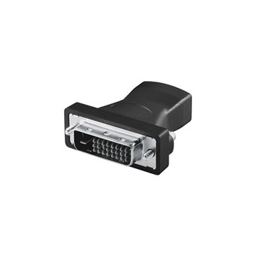 Goobay A 333 (HDMI 19pin F DVI-D 24+1pin M) Noir