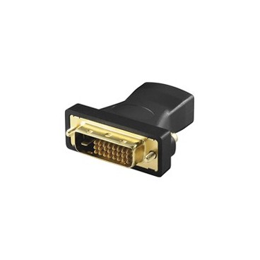 Goobay A 333 G (HDMI 19pin F DVI-D 24+1pin M) 19 pin HDMI F Noir