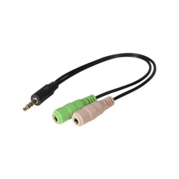 LOGON TBAV100 câble audio 0,3 m 3,5mm 2 x 3.5mm Noir, Vert, Rose