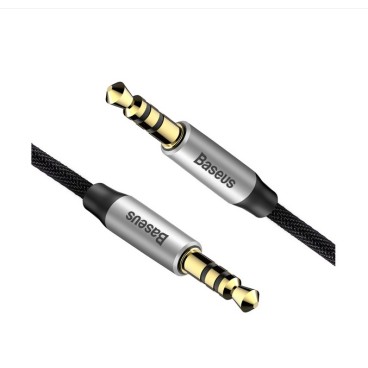 Baseus Yiven câble audio 0,5 m 3,5mm Noir, Argent