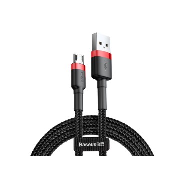 Baseus Cafule câble USB 2 m USB A Micro-USB A Noir, Rouge