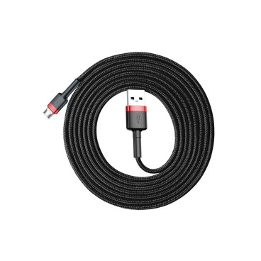 Baseus Cafule câble USB 2 m USB A Micro-USB A Noir, Rouge