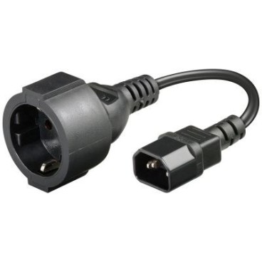 LOGON TC24NC câble électrique Noir 0,23 m Coupleur C14 CEE7 4