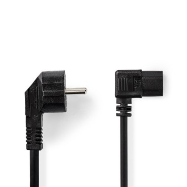 Nedis CEGT10020BK20 câble électrique Noir 2 m Prise d'alimentation type E IEC C13