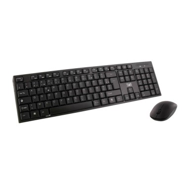 T'nB KBSCBK2 clavier FR sans fil +USB AZERTY Qwerty Noir