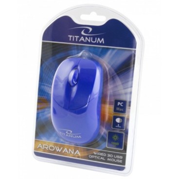 Esperanza Titanum Arowana souris Droitier USB Type-A Optique 1000 DPI