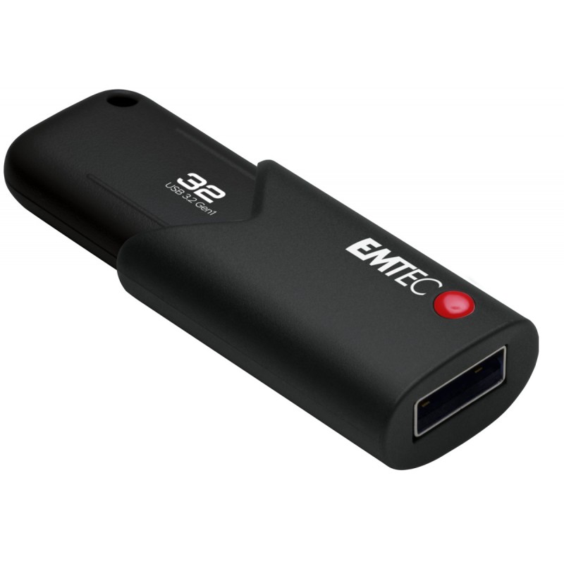 Emtec B120 Click Secure lecteur USB flash 32 Go USB Type-A 3.2 Gen 2 (3.1 Gen 2) Noir