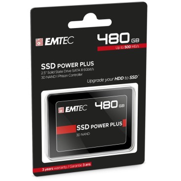 Emtec X150 Power Plus 2.5" 480 Go Série ATA III