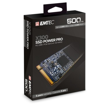 Emtec X300 M.2 500 Go PCI Express 3.0 3D NAND NVMe