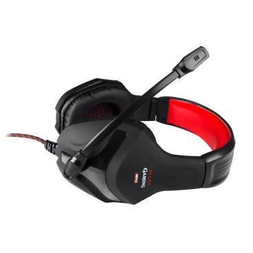 Mars Gaming MH2 écouteur casque Avec fil Arceau Jouer Noir, Rouge