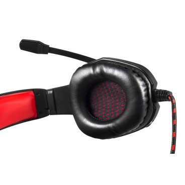Mars Gaming MH2 écouteur casque Avec fil Arceau Jouer Noir, Rouge