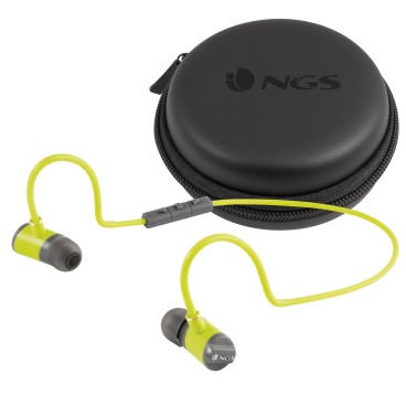 NGS Artica Swing Casque Sans fil Ecouteurs, Minerve Sports Bluetooth Gris, Jaune