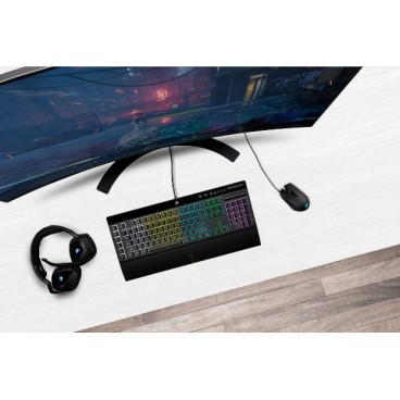 Corsair K55 RGB Pro + Harpoon RGB Pro Gaming clavier USB Français Noir