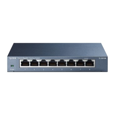 TP-Link TL-SG108 commutateur réseau Non-géré L2 Gigabit Ethernet (10 100 1000) Noir