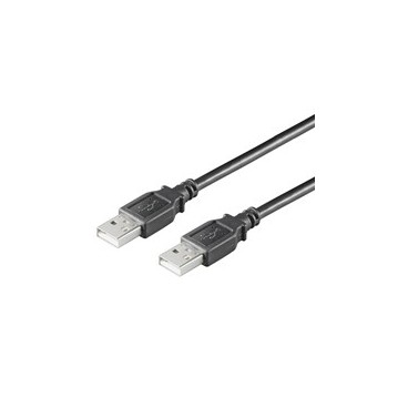 Goobay USB 2.0 AA 180 LC HiSpeed, 1.8m câble USB 1,8 m USB A Noir