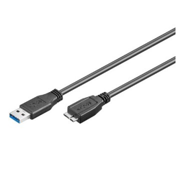 Goobay USB 3.0 A - Micro-B 0.5m câble USB 0,5 m USB 3.2 Gen 1 (3.1 Gen 1) USB A Micro-USB B Noir