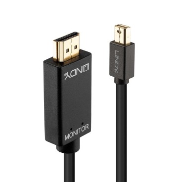Lindy 36929 câble vidéo et adaptateur 5 m Mini DisplayPort HDMI Type A (Standard) Noir