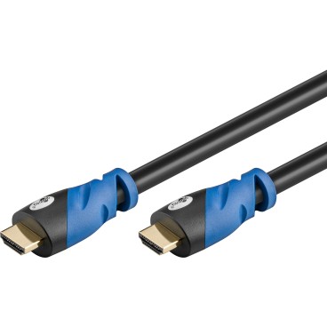 Goobay 72319 câble HDMI 3 m HDMI Type A (Standard) Noir, Bleu