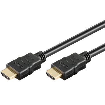 Goobay 69122 câble HDMI 0,5 m HDMI Type A (Standard) Noir