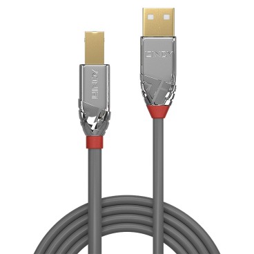 Lindy 36644 câble USB 5 m USB 2.0 USB A USB B Gris