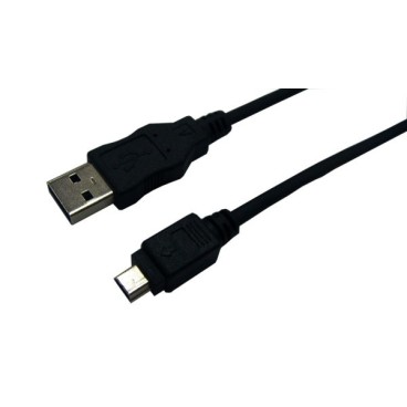 LogiLink USB 2.0 A mini-A 3m câble USB USB A Mini-USB A Noir