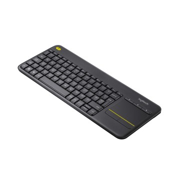 Logitech Wireless Touch Keyboard K400 Plus clavier RF sans fil AZERTY Français Noir