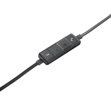 Logitech USB Headset Mono H650e Casque Avec fil Arceau Bureau Centre d'appels Noir, Gris