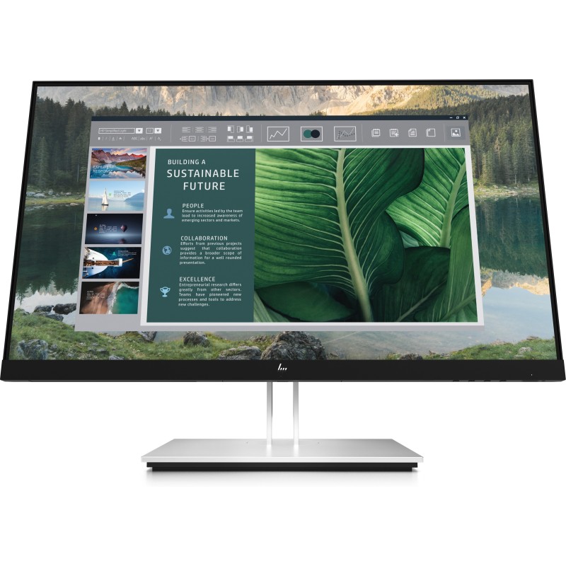 HP E24u G4 60,5 cm (23.8") 1920 x 1080 pixels Full HD LCD Noir, Argent