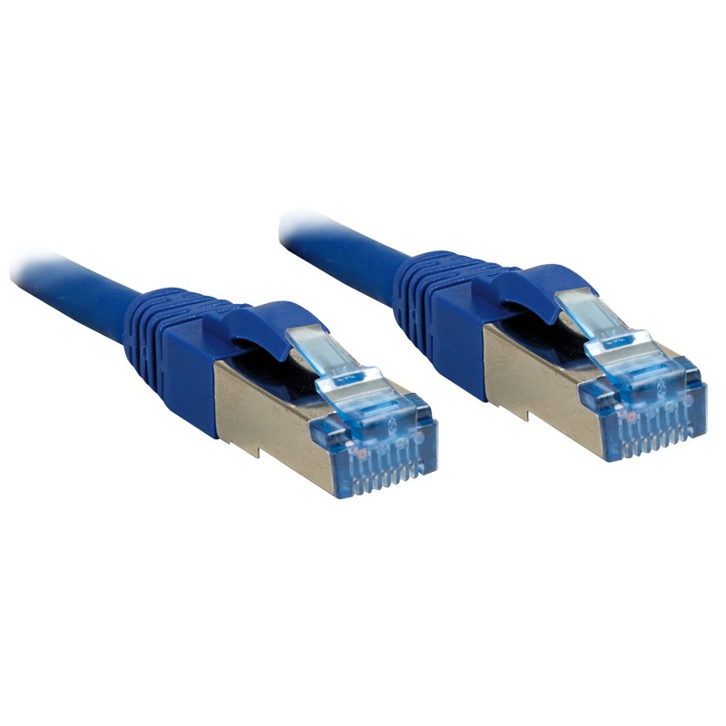 Lindy 2m Cat.6A S FTP câble de réseau Bleu Cat6a S FTP (S-STP)