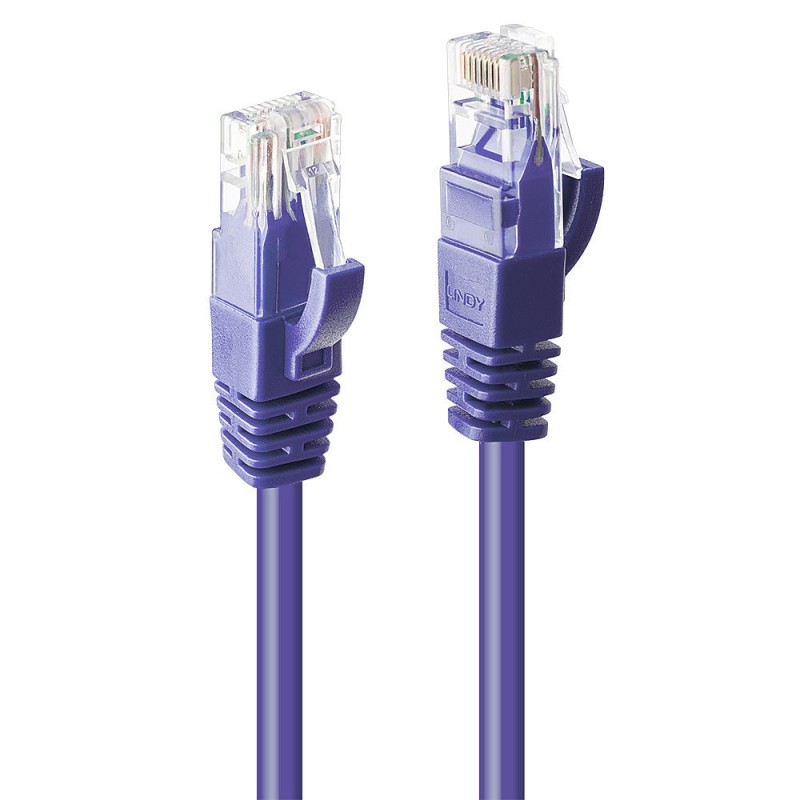 Lindy 48122 câble de réseau Violet 1 m Cat6 U UTP (UTP)
