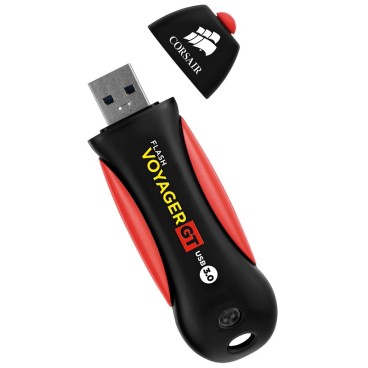 Corsair Voyager GT lecteur USB flash 64 Go USB Type-A 3.2 Gen 1 (3.1 Gen 1) Noir, Rouge