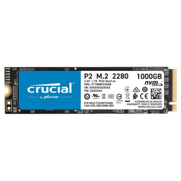 Crucial P2 M.2 1000 Go PCI Express 3.0 NVMe