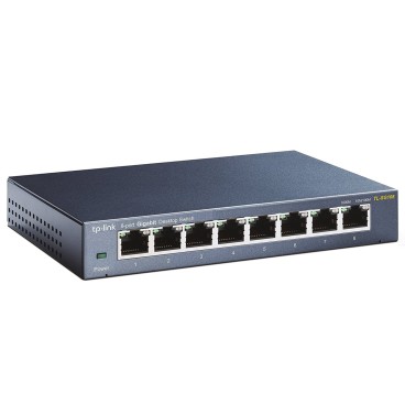 TP-Link TL-SG108 V3.0 Non-géré Gigabit Ethernet (10 100 1000) Noir