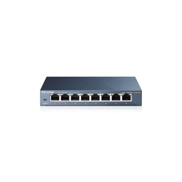 TP-Link TL-SG108 V3.0 Non-géré Gigabit Ethernet (10 100 1000) Noir