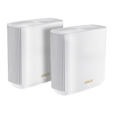 ASUS ZenWiFi AX (XT9) AX7800 1er Pack Weiß Tri-bande (2,4 GHz   5 GHz   5 GHz) Wi-Fi 6 (802.11ax) Blanc 4 Interne