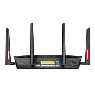 ASUS DSL-AC88U routeur sans fil Gigabit Ethernet Bi-bande (2,4 GHz   5 GHz) Noir, Rouge